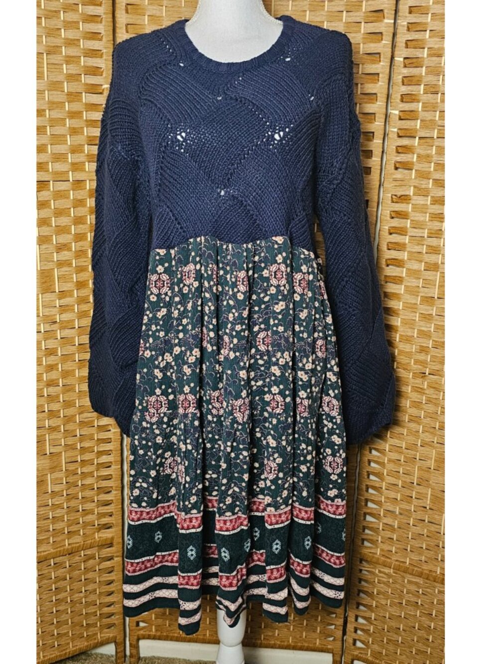 Upcycled Sweater Dress Women's M